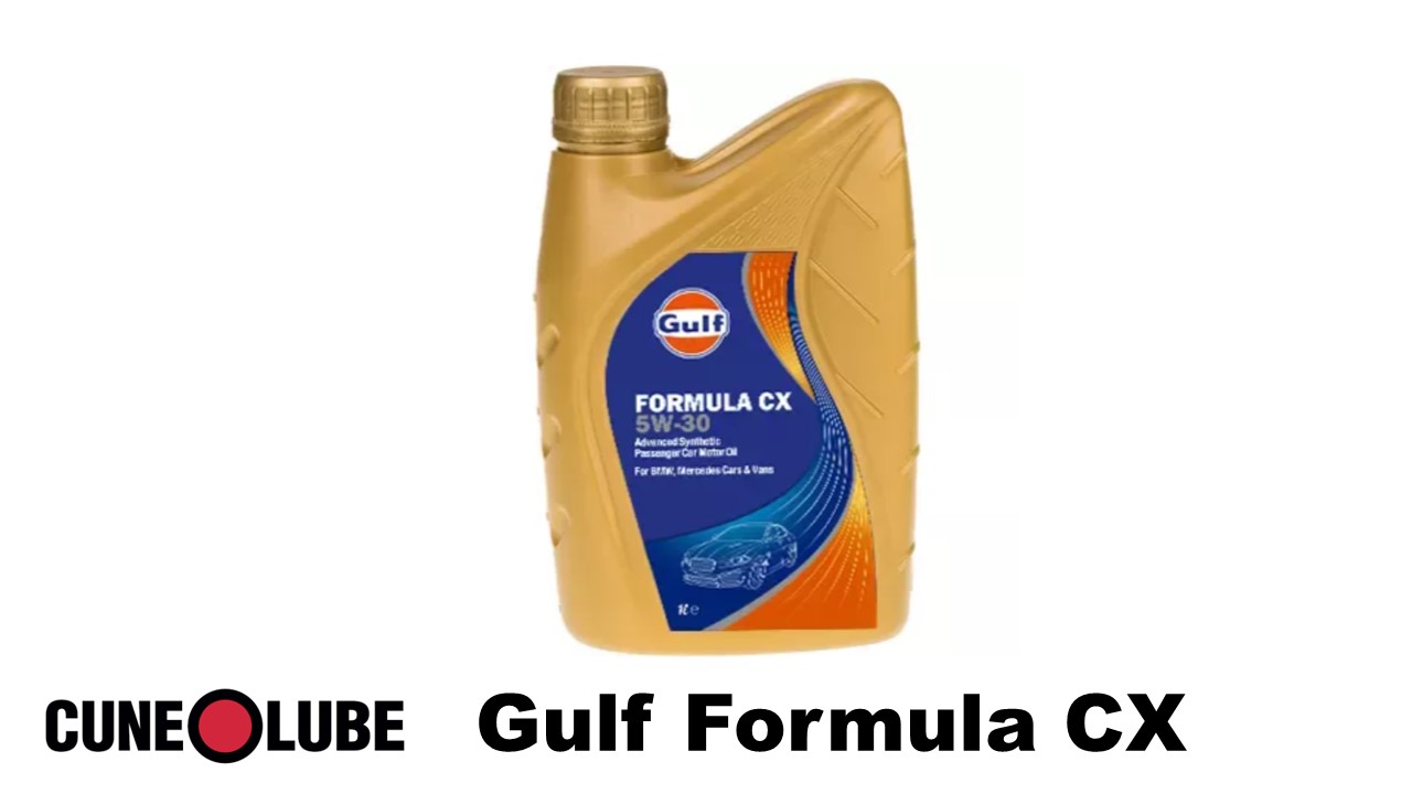 Gulf Formula CX è un olio motore mid SAPS per vetture realizzato con basi sintetiche e additivi di prima qualità